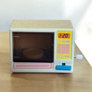 Vintage 1988 Barbie Wind Up Microwave by Mattel